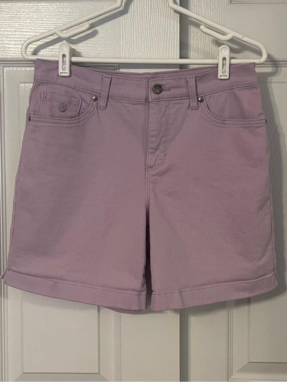 Gloria Vanderbilt Lilac Denim Shorts